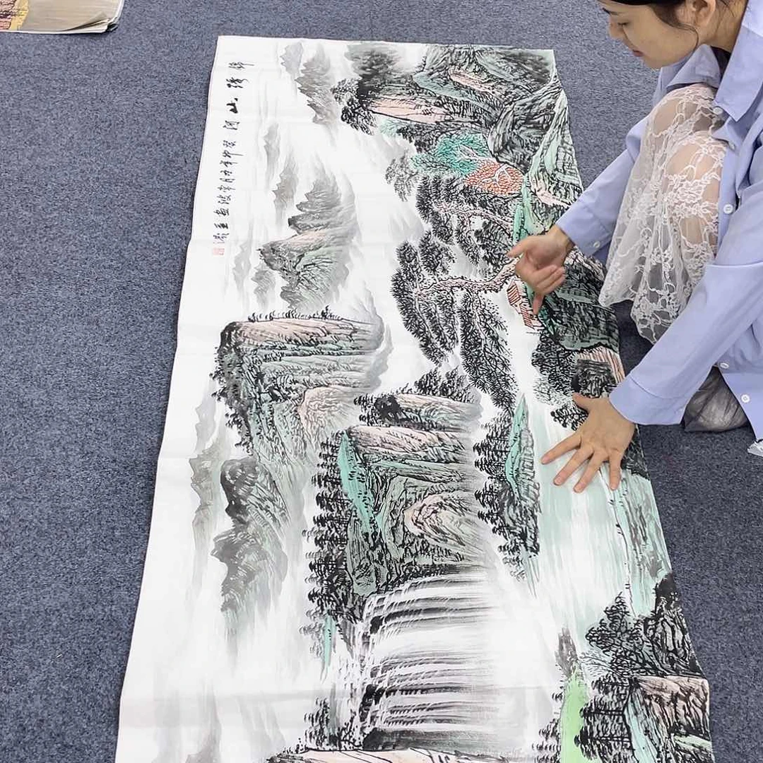 国画作品小姐姐放漏…
