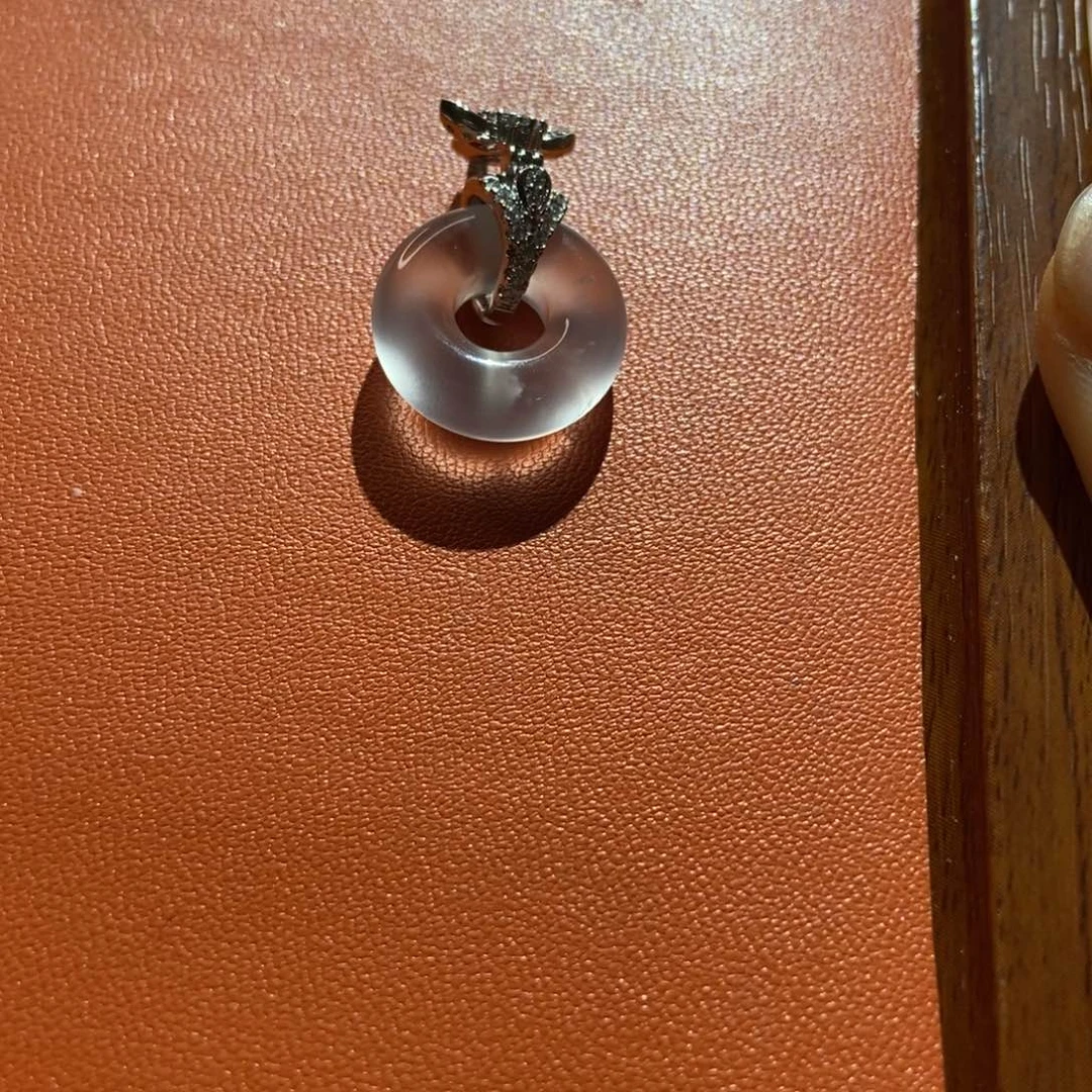 石英质玉银S925镶嵌颈饰