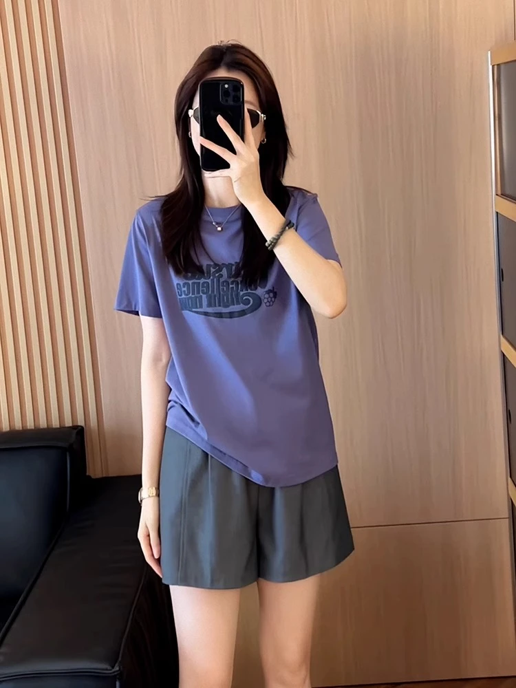 夏季小个子一整套穿搭今年流行高级感微胖显瘦短袖短裤两件套装女