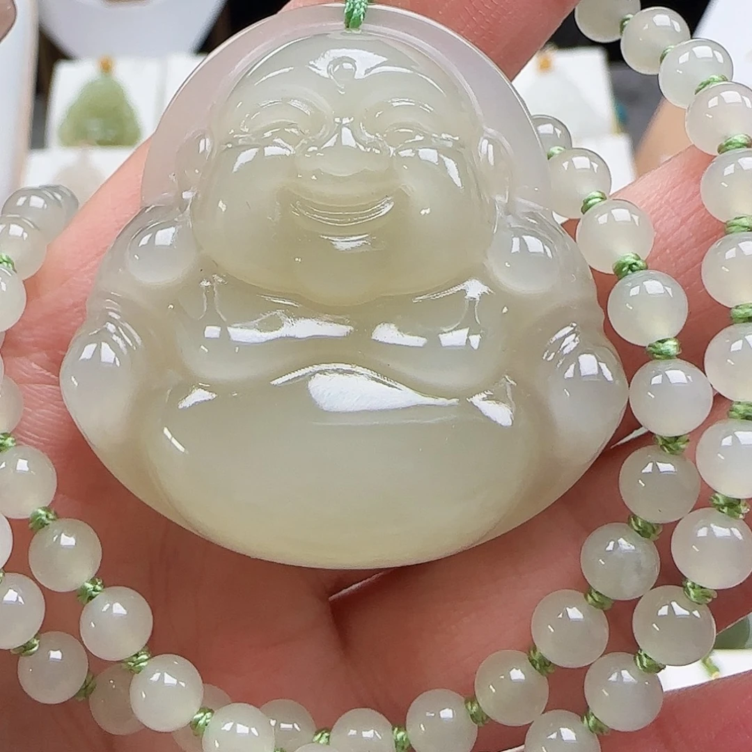 和田玉未镶嵌颈饰40