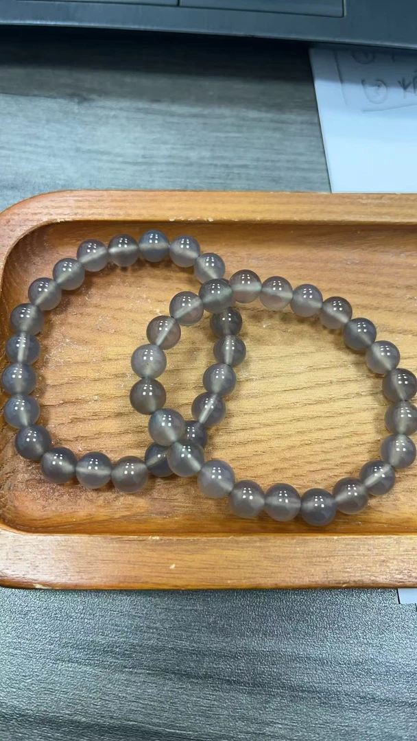 玛瑙紫罗兰色手串