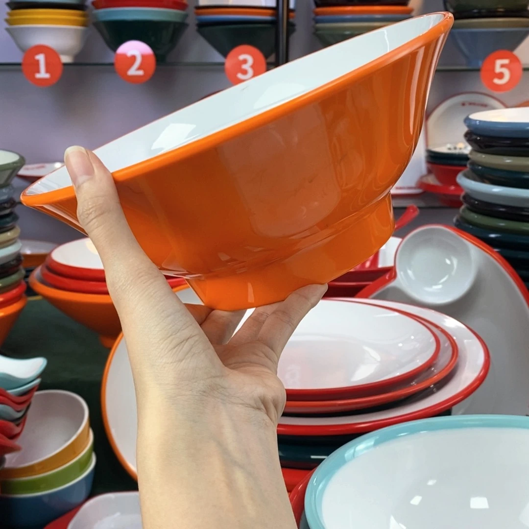 密胺650-9.5橙白1个