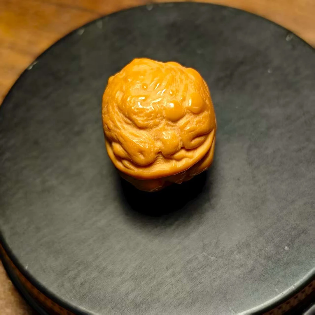 猴头核桃聚宝盆雕刻蟾王单颗