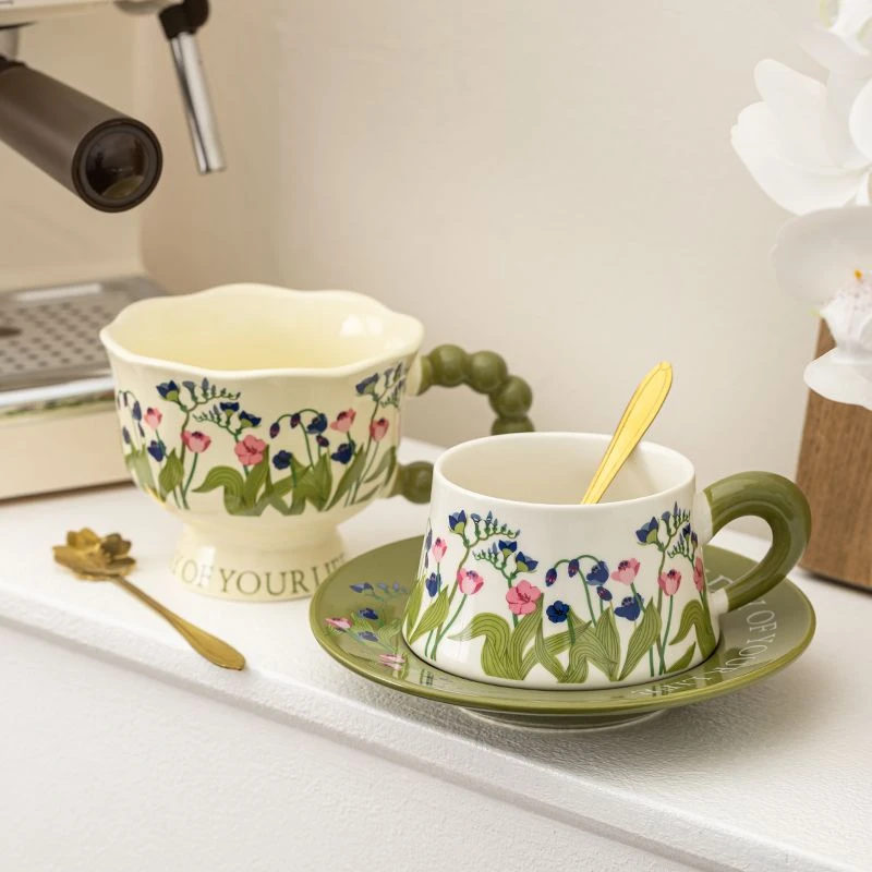 高颜值小清新马克杯日常早餐牛奶杯节日礼物伴手礼水杯办公室杯子