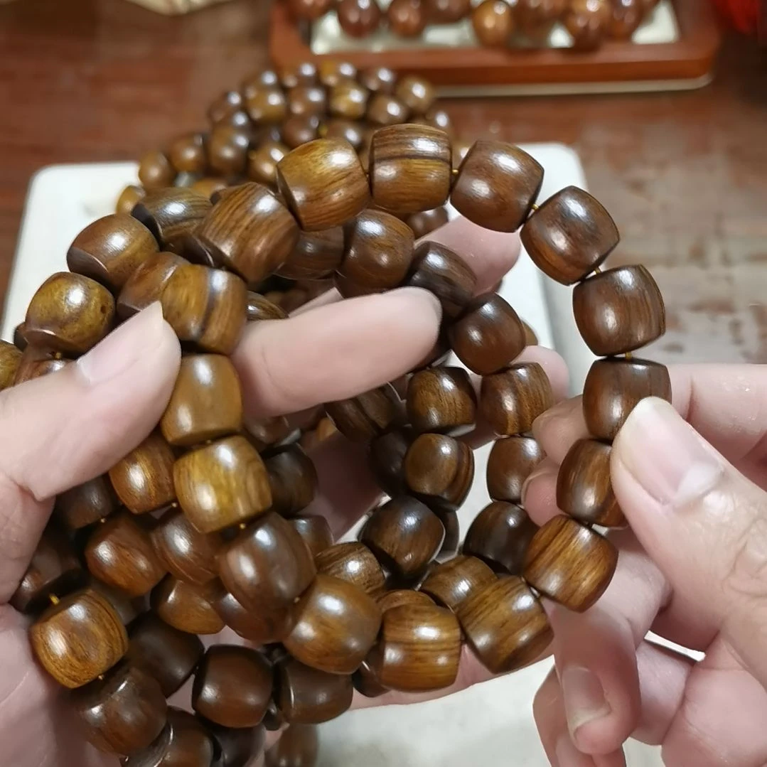 大果紫檀（缅甸花梨）手串/手链15mm直切