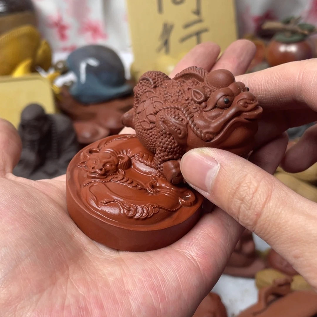 紫砂茶宠紫砂瑕疵