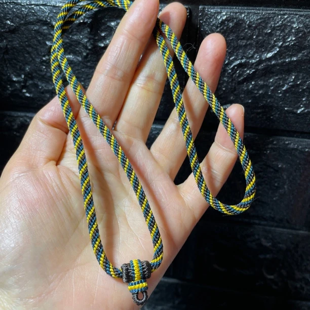 非金属布艺项链 纯手工精编高货吊坠项链绳 粗4mm固定款