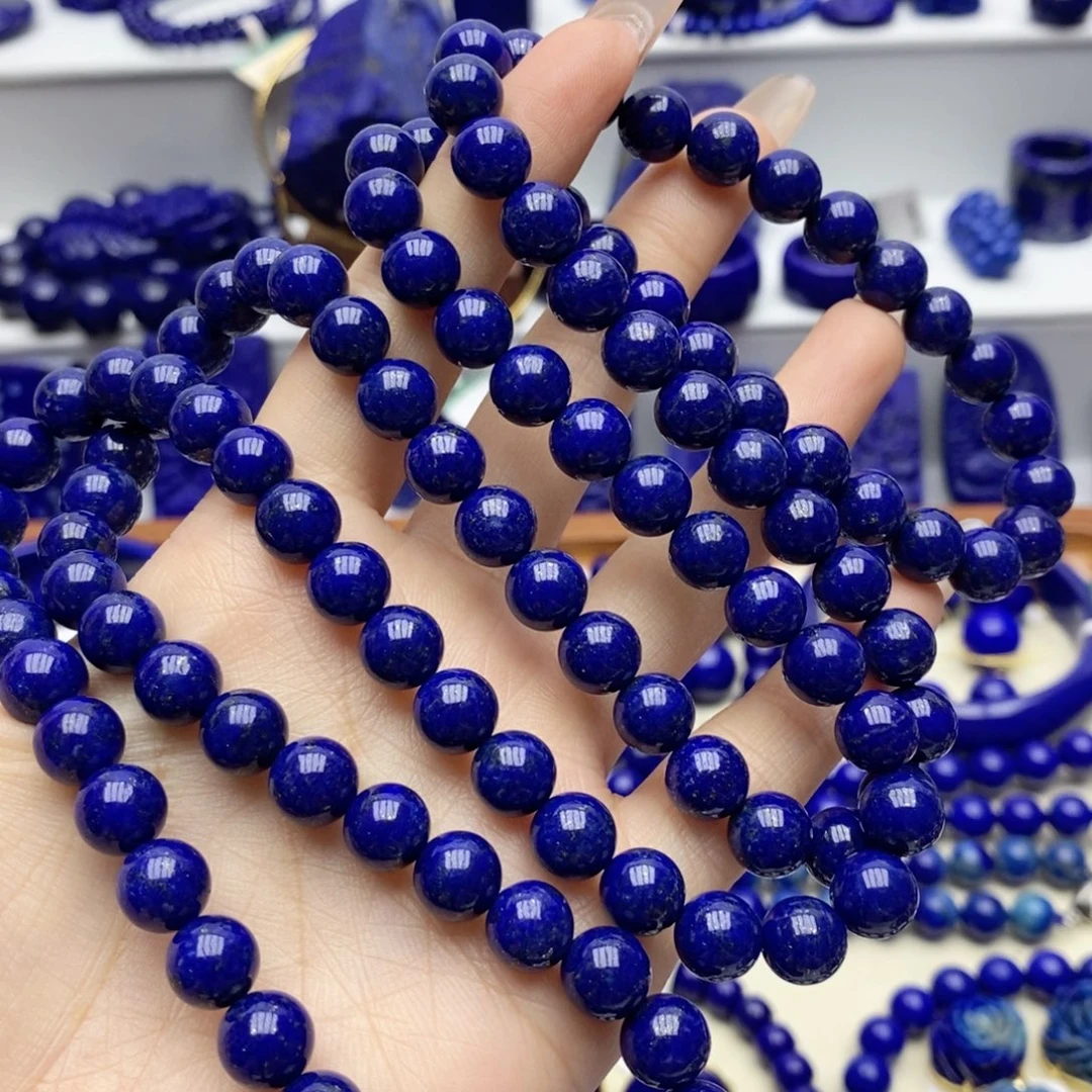青金石未镶嵌颈饰8.6mm108