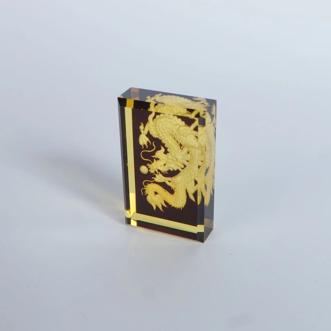 DY-M319阴雕精工切割龙牌16.22g