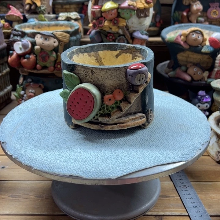 嘻哈多肉花盆百搭