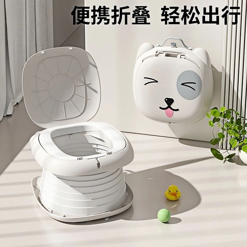 儿童折叠马桶户外露营应急神器车载旅行儿童坐便器户外出便携式