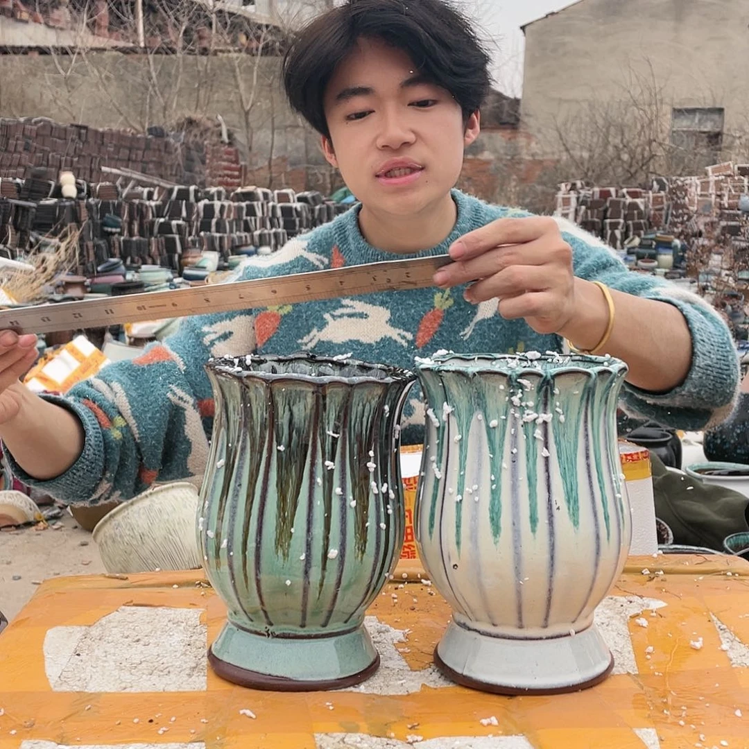 红陶宜兴紫砂花盆