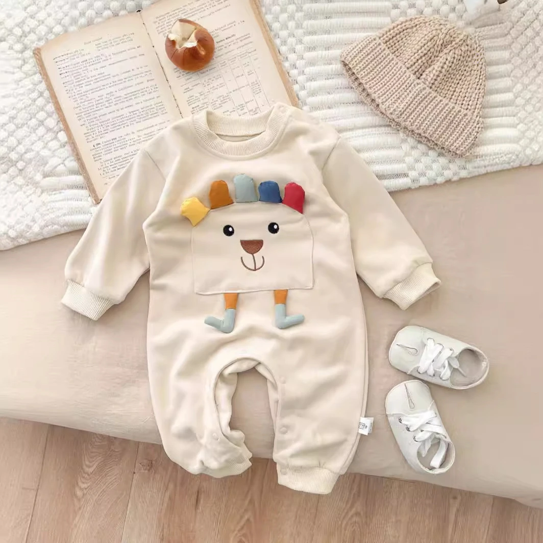 【高品质】巴拉拉婴儿连体衣春季新款0-2岁男女宝宝可爱卡通暗扣外