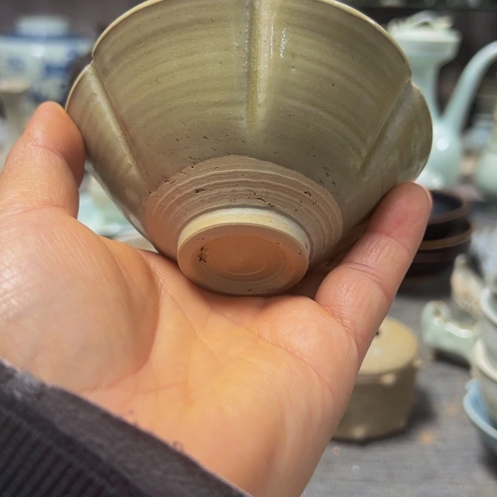 盖碗唐****7将乐窑杯完整不包邮