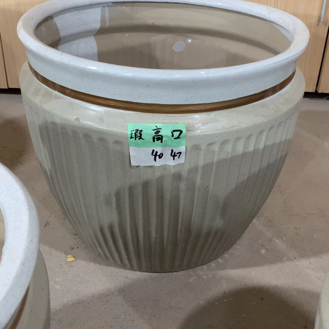 微瑕高温陶瓷花盆