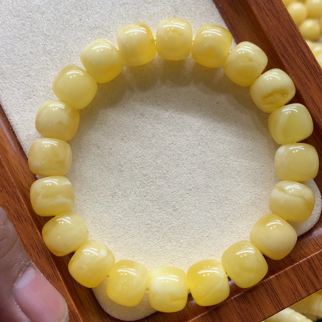 未镶嵌蜜蜡手链蜜蜡