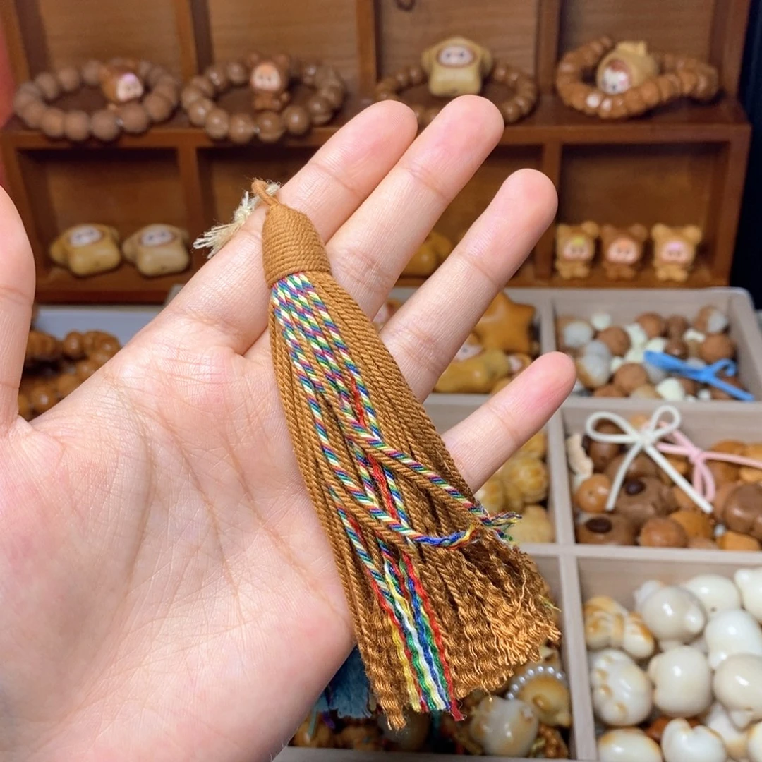 手串猴头核桃棕色流苏