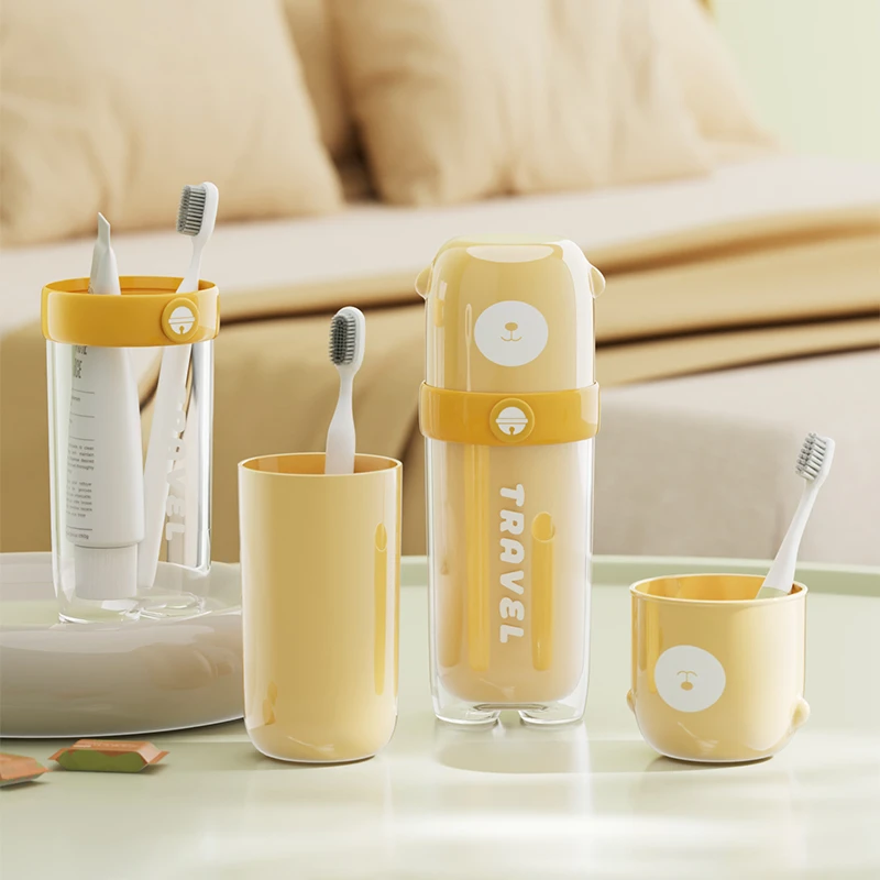 羊驼旅行漱口杯刷牙杯牙具牙刷杯子牙缸套装便携式家庭洗漱牙刷盒