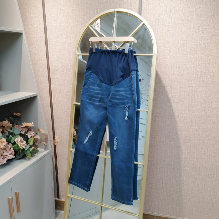 HQ94孕妇蓝色牛仔裤XL110-140XXL150