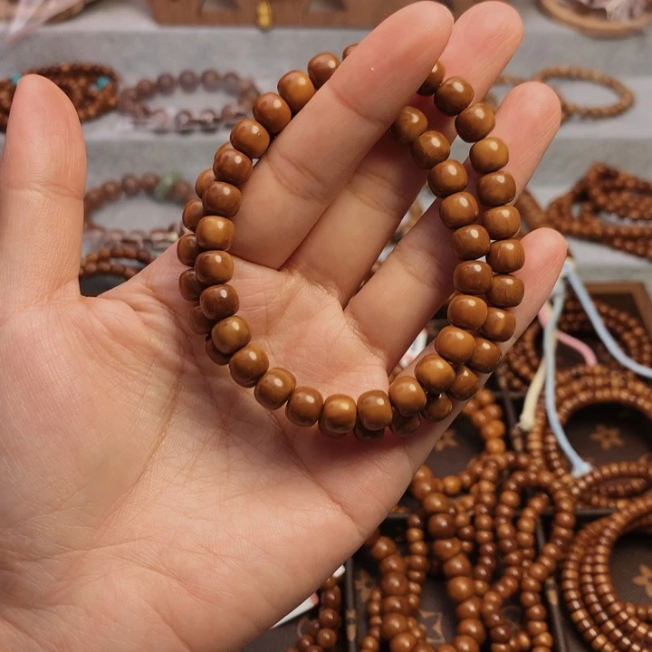 果皮天然库克精挑老型7*8双圈男女通用手串