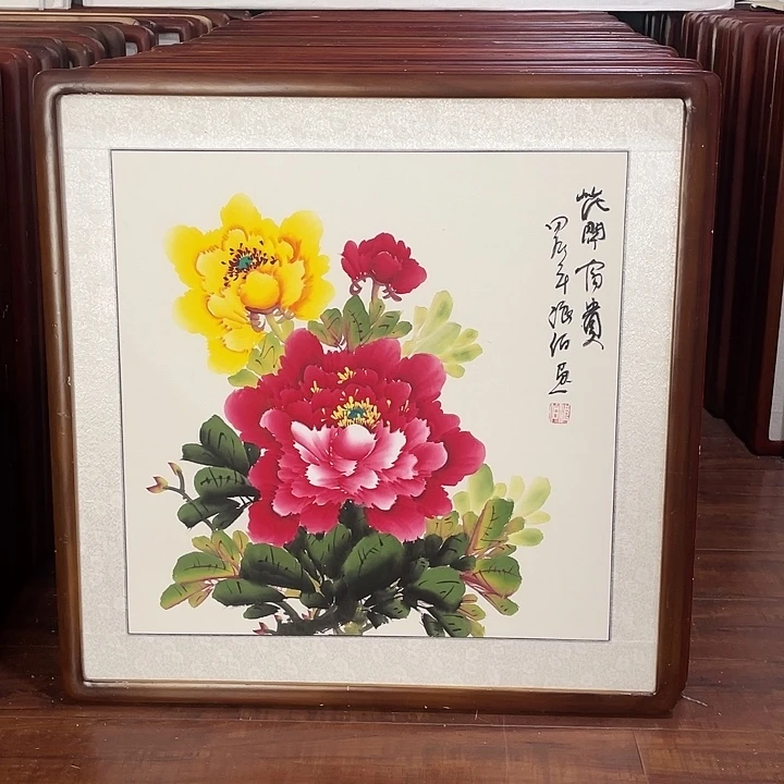 国画带框尺寸63*63厘米