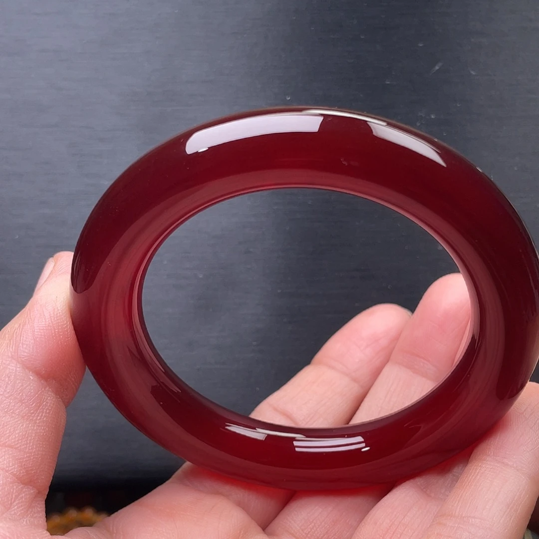 玛瑙/玉髓手镯未镶嵌56圈口