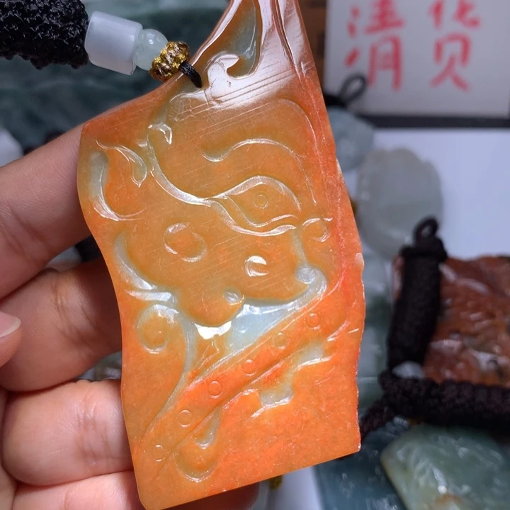 翡翠未镶嵌颈饰保真天然A货翡翠