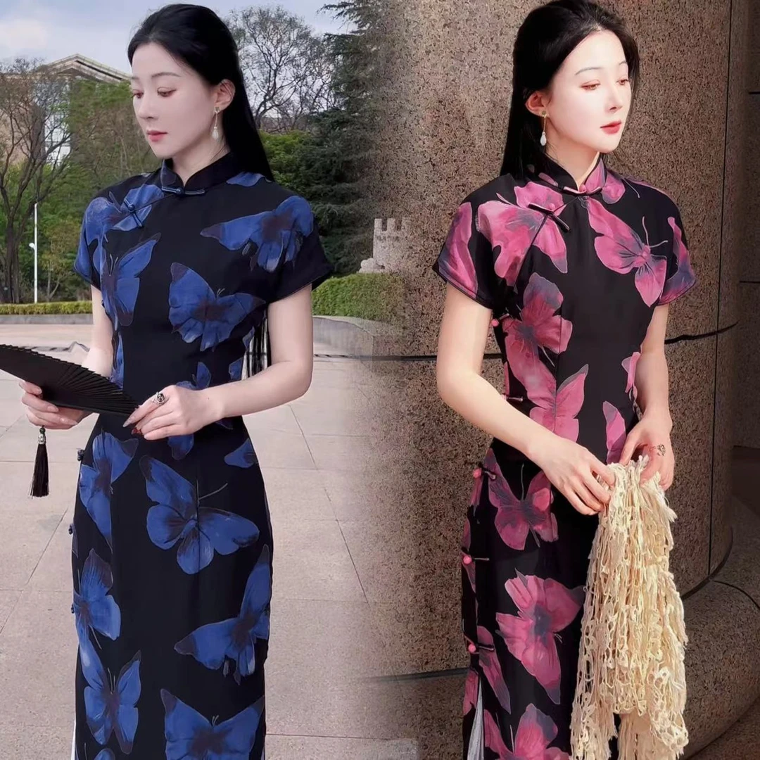 【蝶舞】新中式改良新款蝴蝶复古日常气质改良年轻少女新中式日常