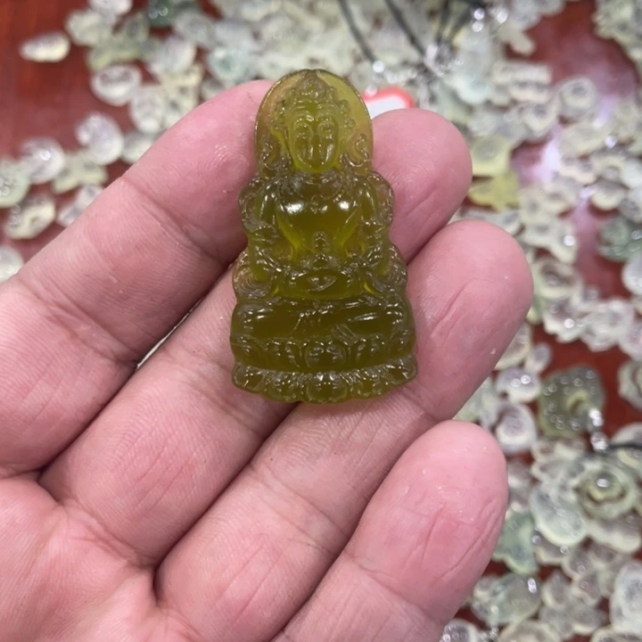 蛇纹石玉合金颈饰