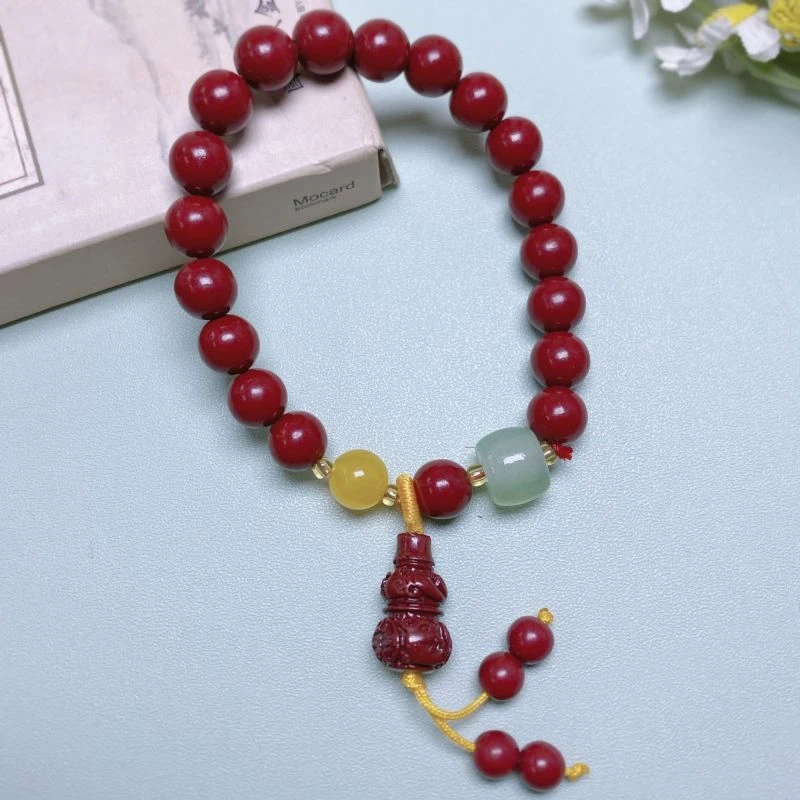 A426高含量朱砂葫芦设计款手串