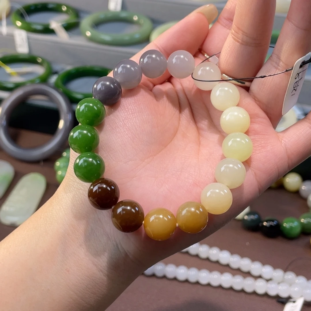 和田玉未镶嵌手链