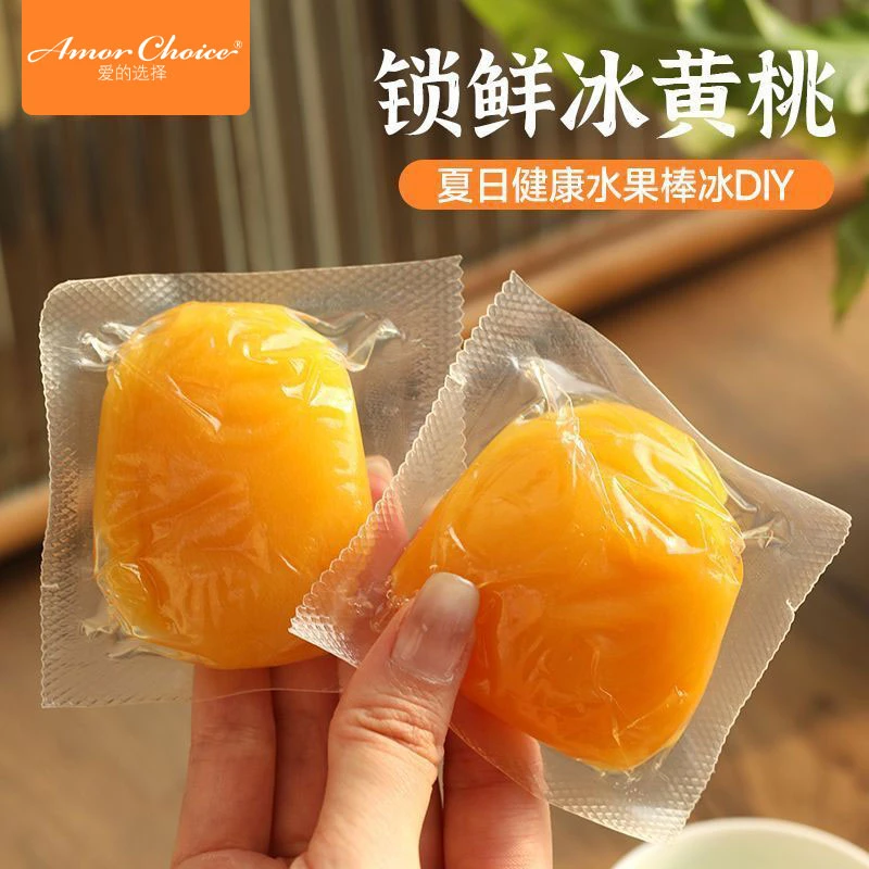 厚切黄桃块应季时令甜脆多汁口感细腻果肉清爽休闲桃肉零食