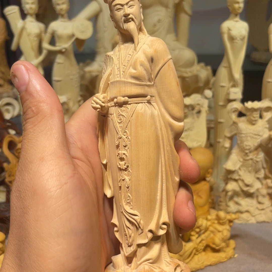 星****黄杨木诸葛亮摆件