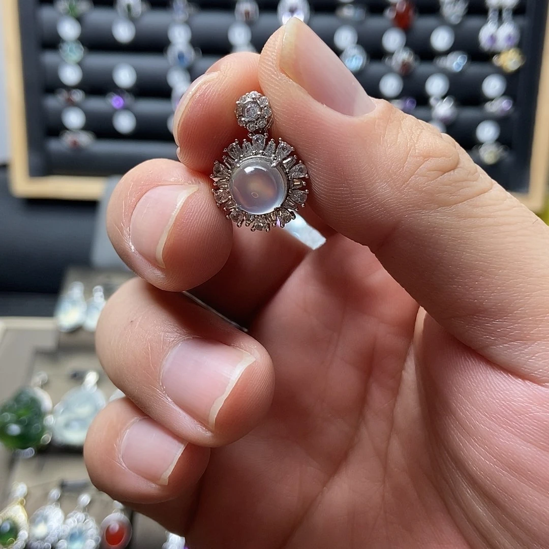 银S925镶嵌蛇纹石玉手链1****1