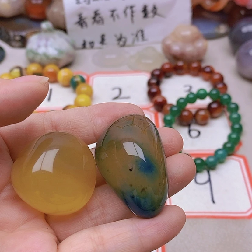 【闪购商品】未镶嵌玛瑙/玉髓珠宝半成品艳*天