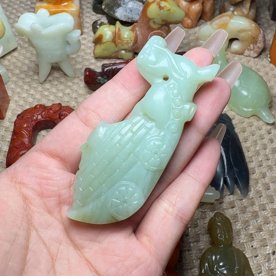 白玉菩提吊坠挂件