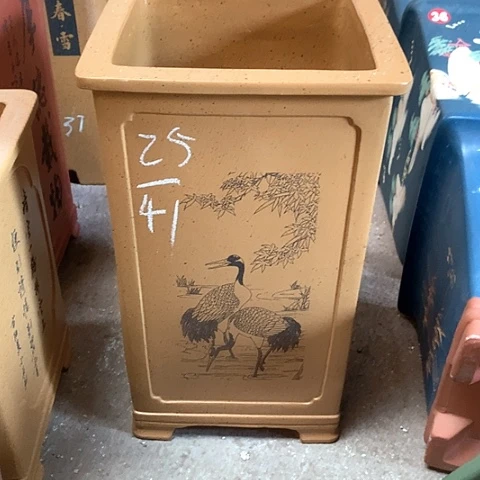 紫砂花盆手工制作