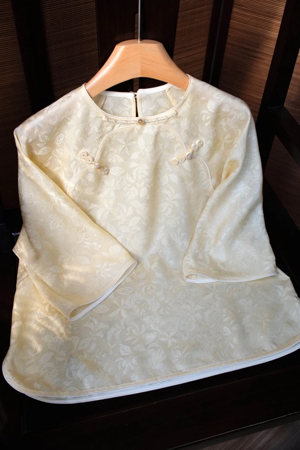 【南星】高定重工系列苏州手工罗三经绞罗美龄襟款新中式上衣