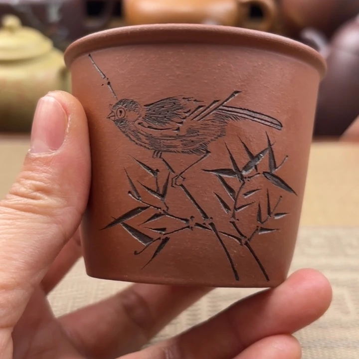 茶壶紫砂风暖原矿底槽清主人杯