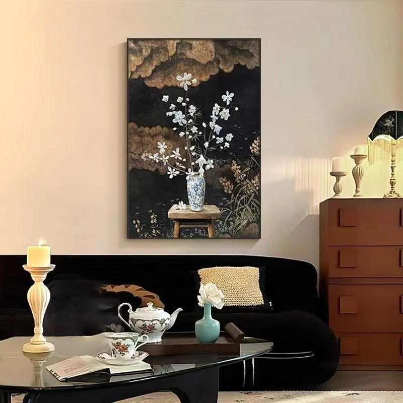 【岁月鸢歌】砂岩材质中古诧寂风装饰画玄关餐厅客厅卧室沙发背景墙