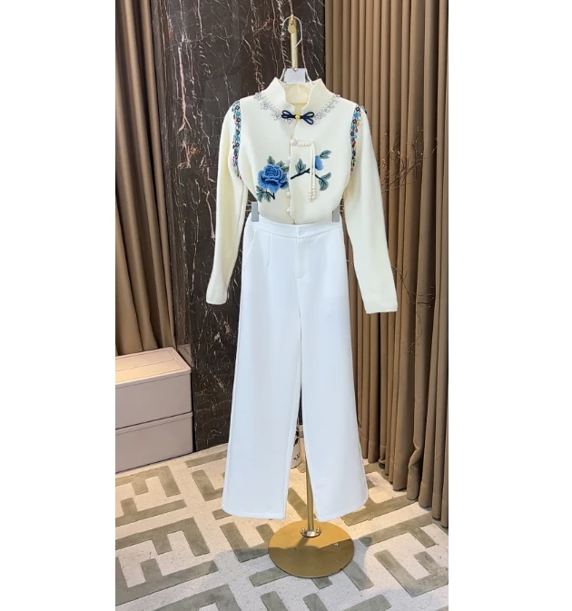 芙娜妮2024冬季高级感轻奢气质女装两件套高端时尚套装F2510511