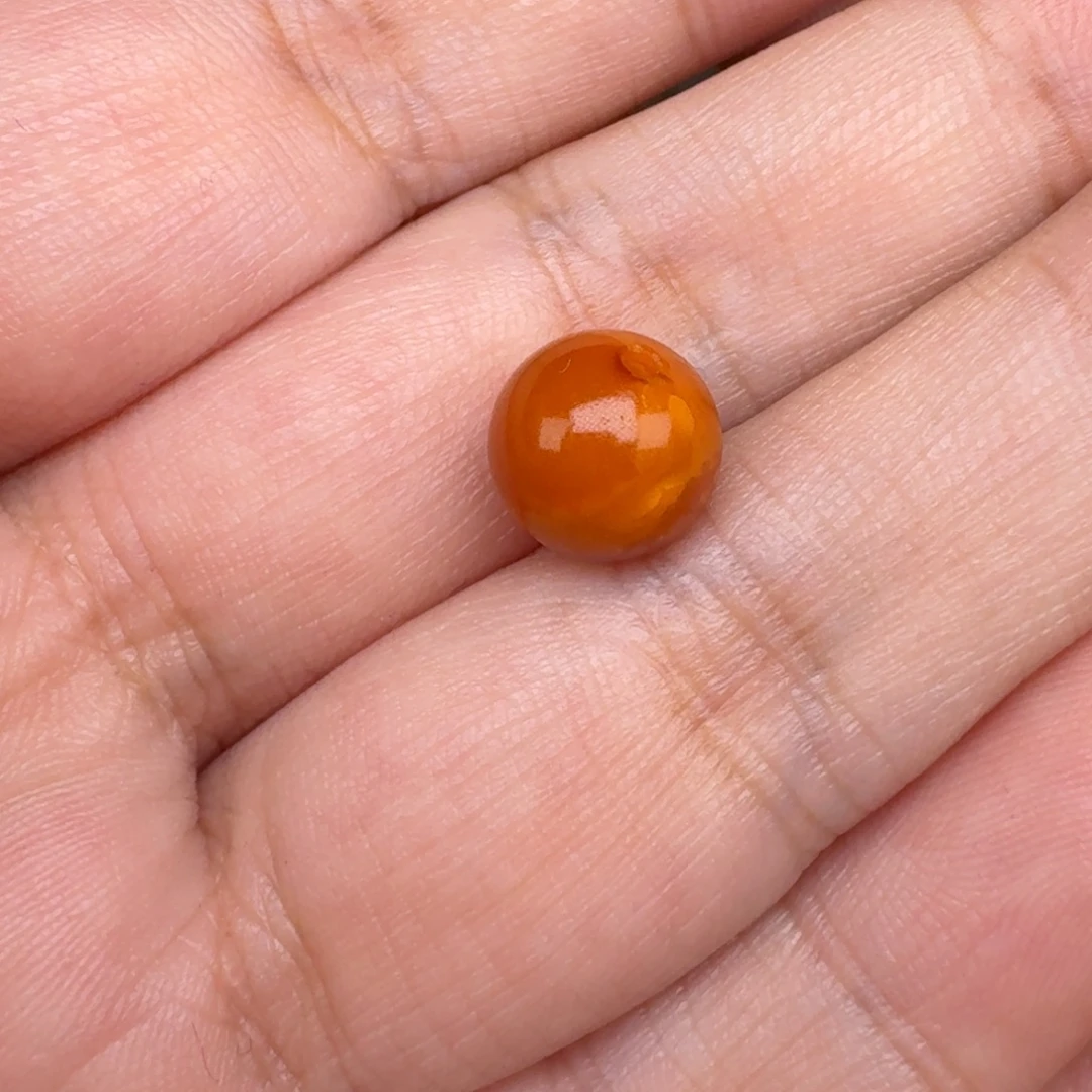 ****蜜蜡颈饰未镶嵌直接9左右花蜡珠不退不换
