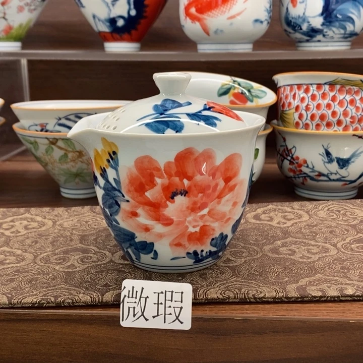 釉下老陶泥手工绘制