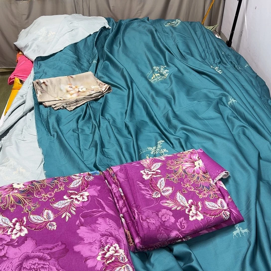 棉1.9米紫色斜纹棉