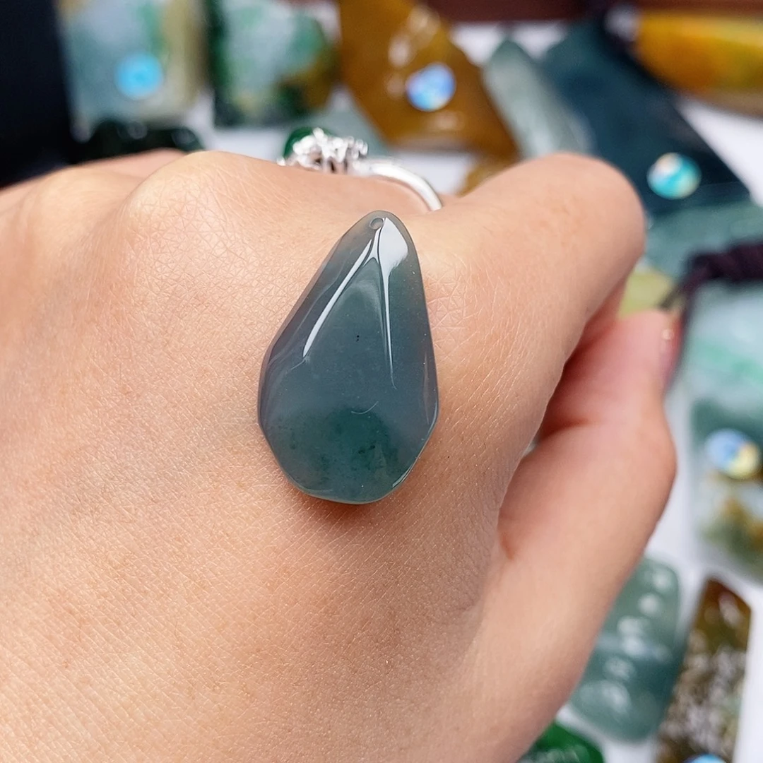 阿***石翡翠未镶嵌吊坠(不含链)