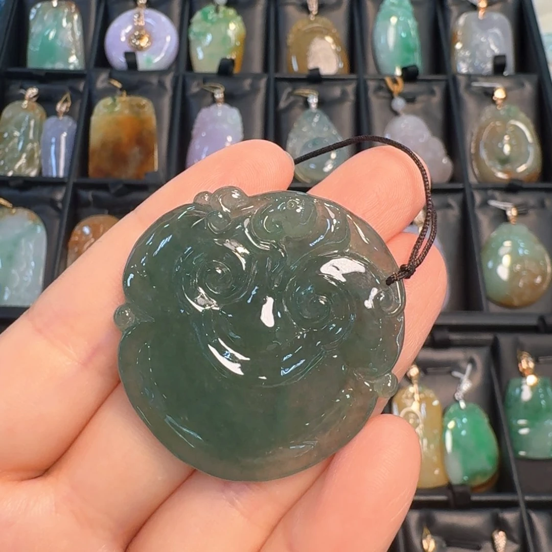 翡翠未镶嵌吊坠(不含链)如意