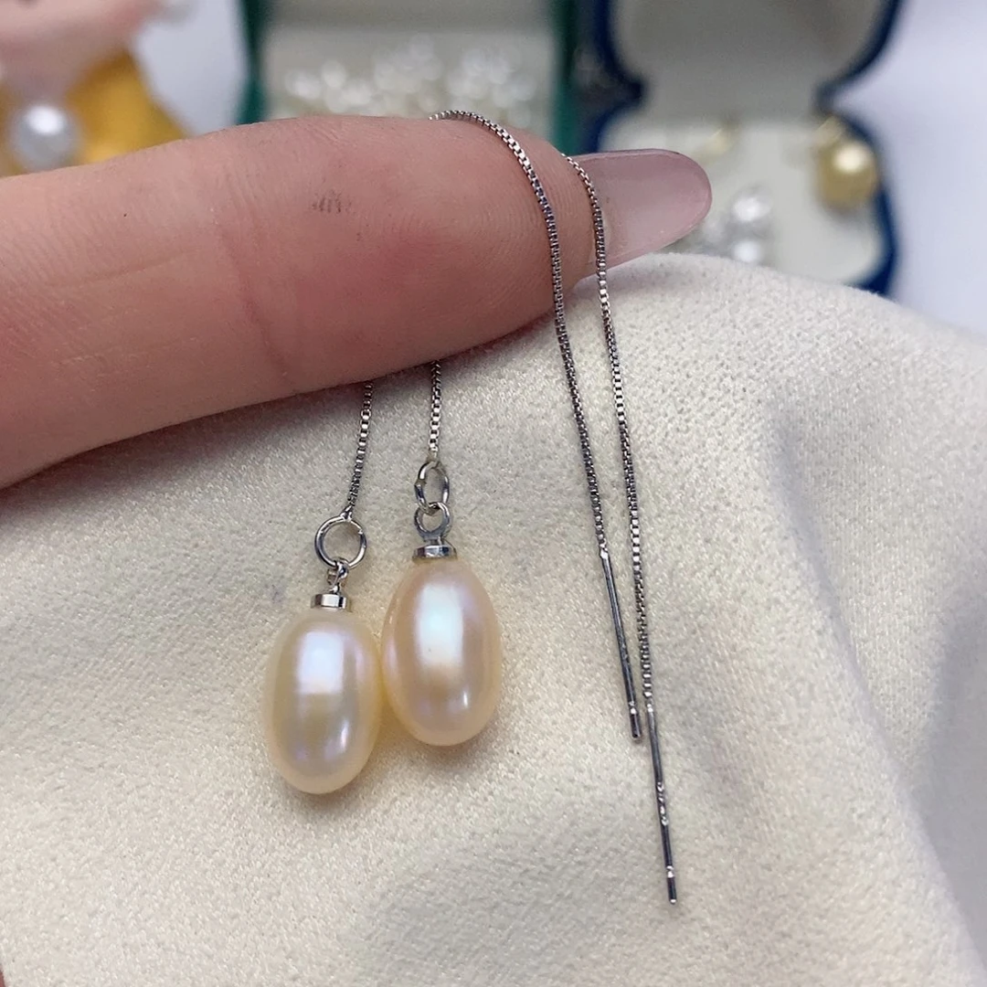 【闪购商品】淡水珍珠耳饰银S925镶嵌85