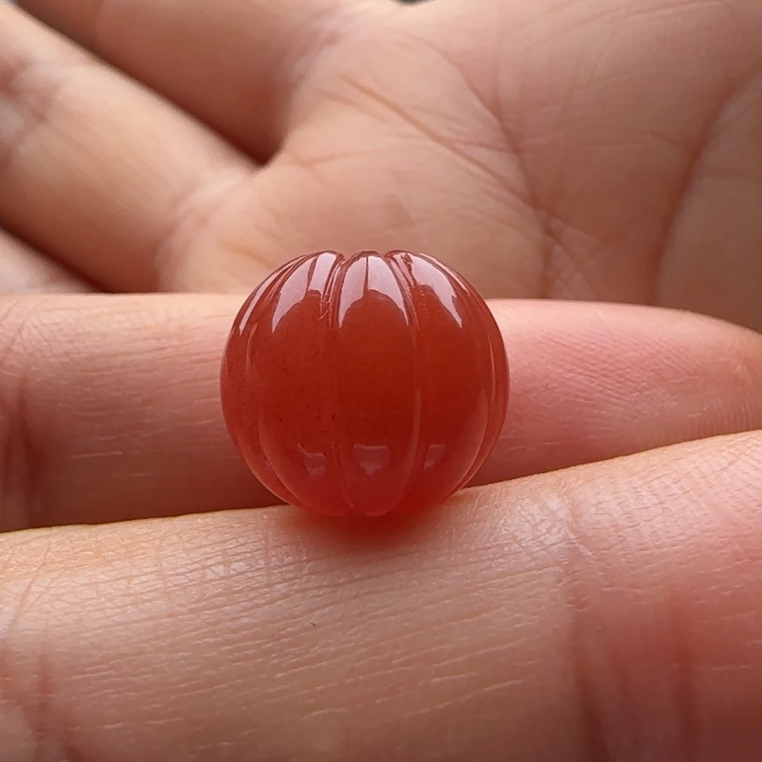 南红玛瑙未镶嵌瓜珠12.4