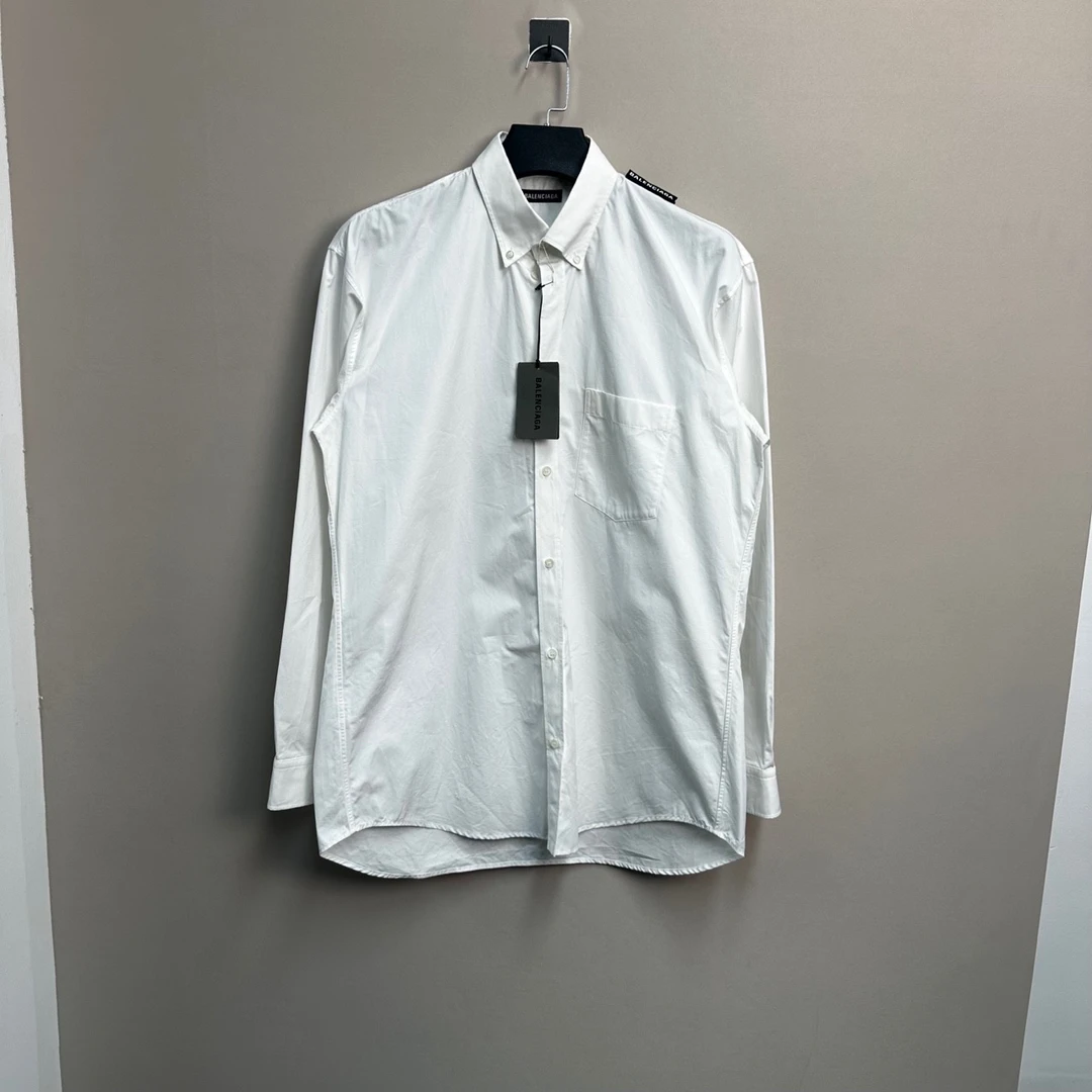 全新未使用 Balenciaga/巴黎世家 肩膀字母长袖衬衫/39码/价7900