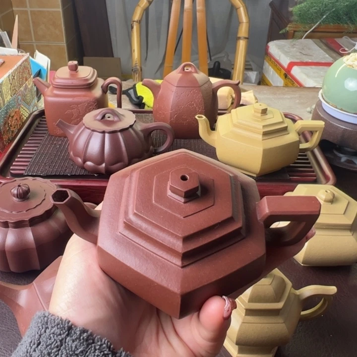 紫砂茶壶紫泥雪华微瑕